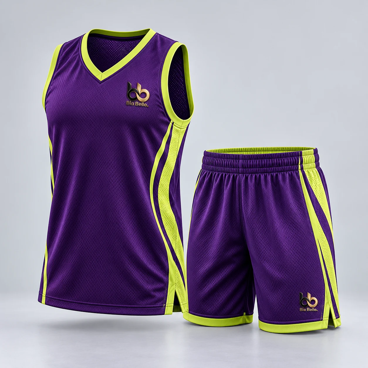 Basketball Kit 4 — deep purple with chartreuse details