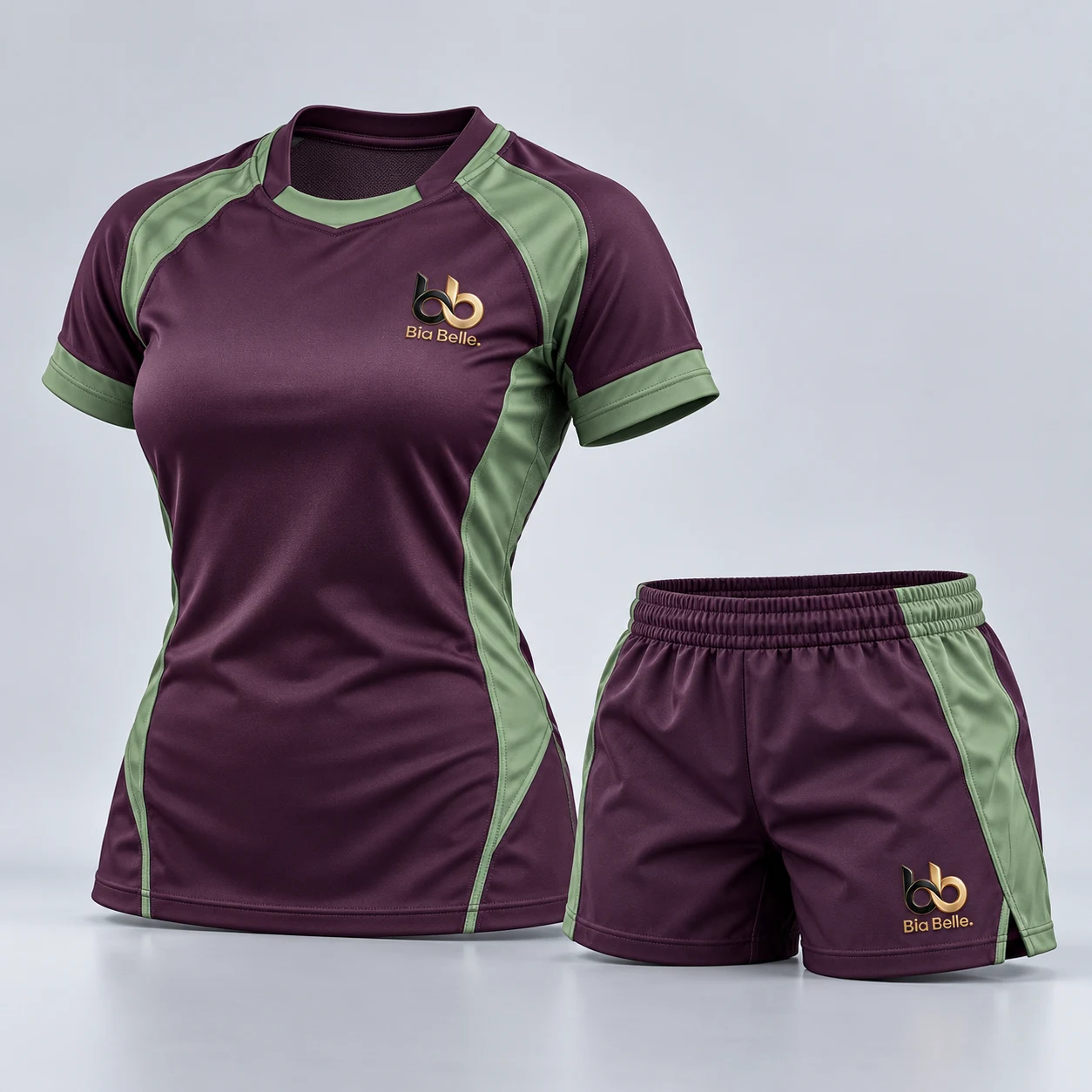 Rugby Kit 3 — aubergine with sage green panels