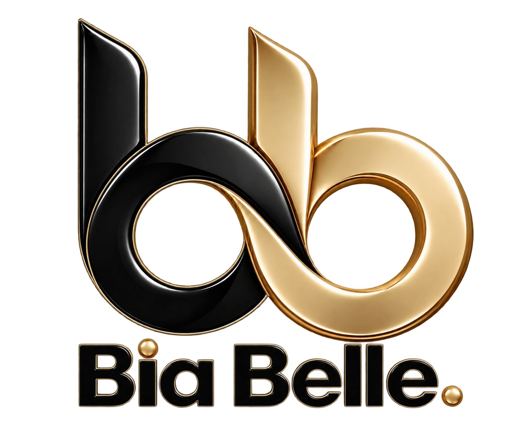 Approved Bia Belle black and champagne gold logo