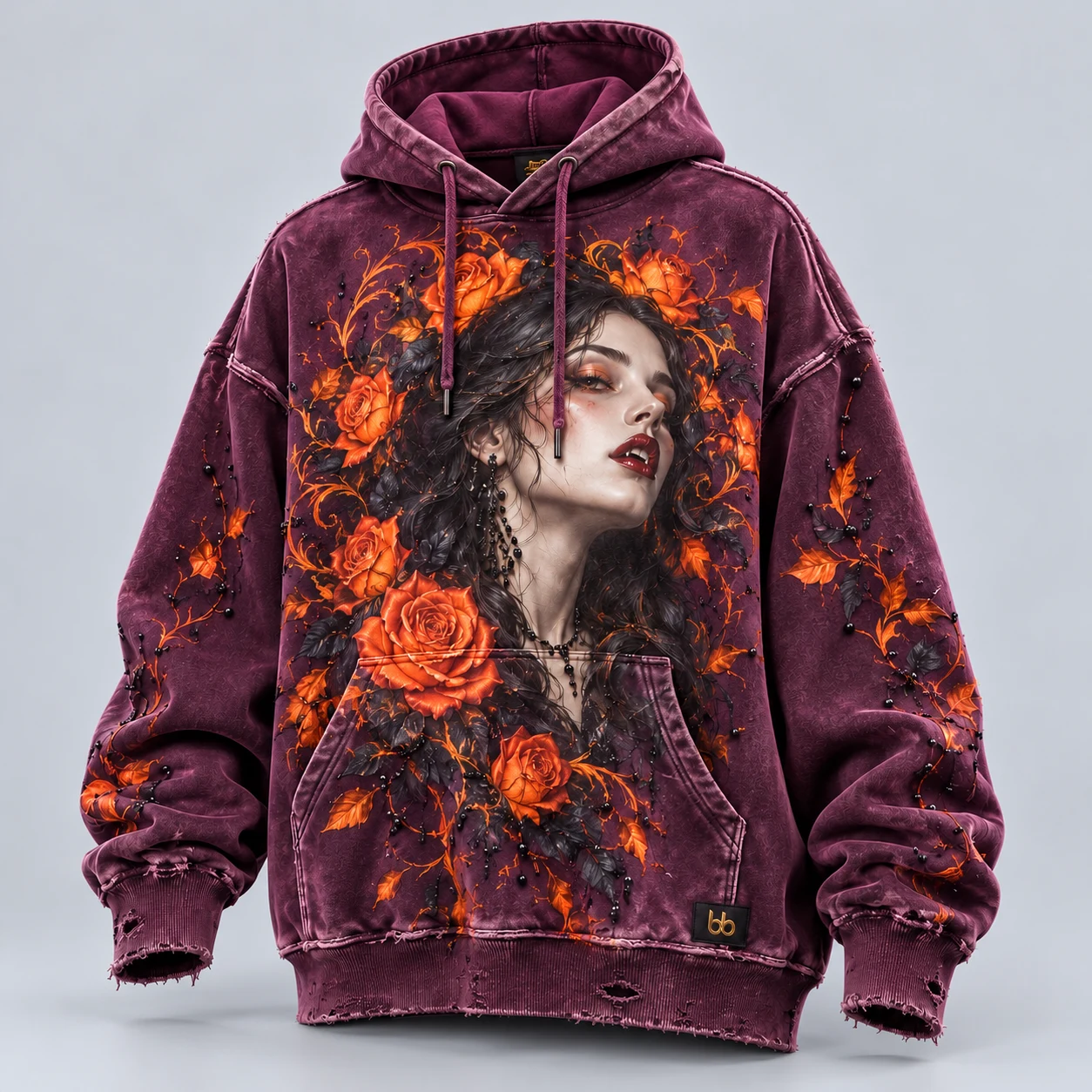 H02 Vampire Bloom — Oversized fits, original artwork and embroidered or embellished details.