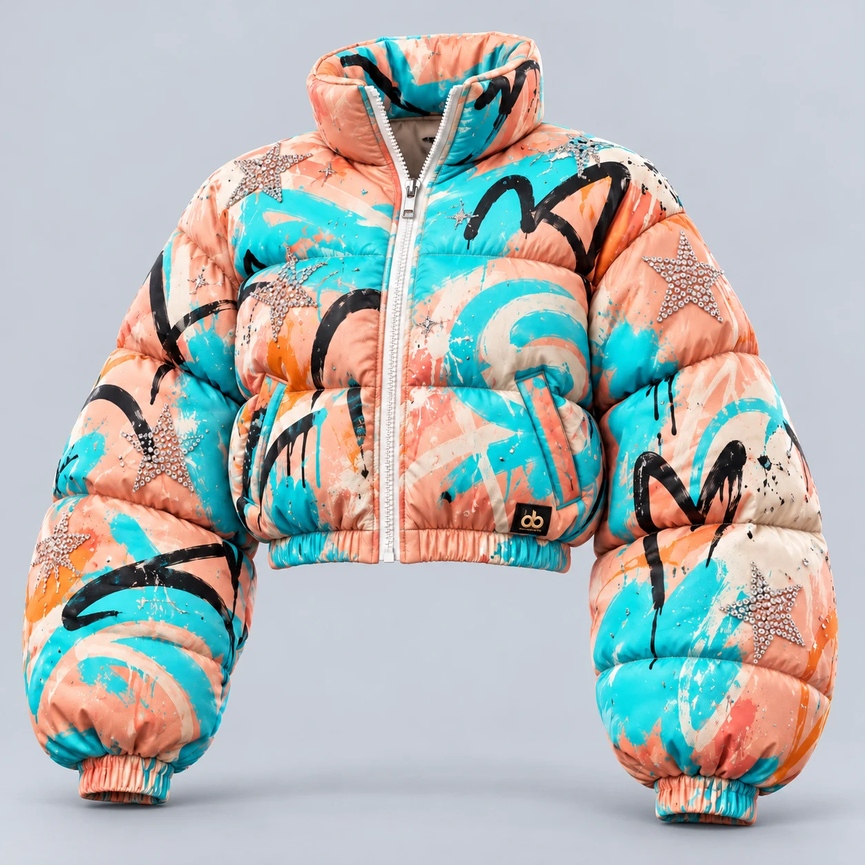 J05 Graffiti Cloud — Voluminous jackets with original colourful artwork.